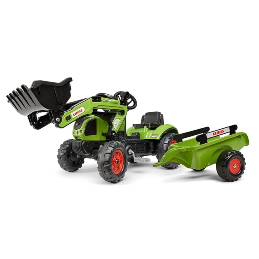 Claas backhoe loader + trailer