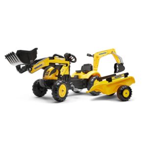 Tractopelle Komatsu + excavatrice