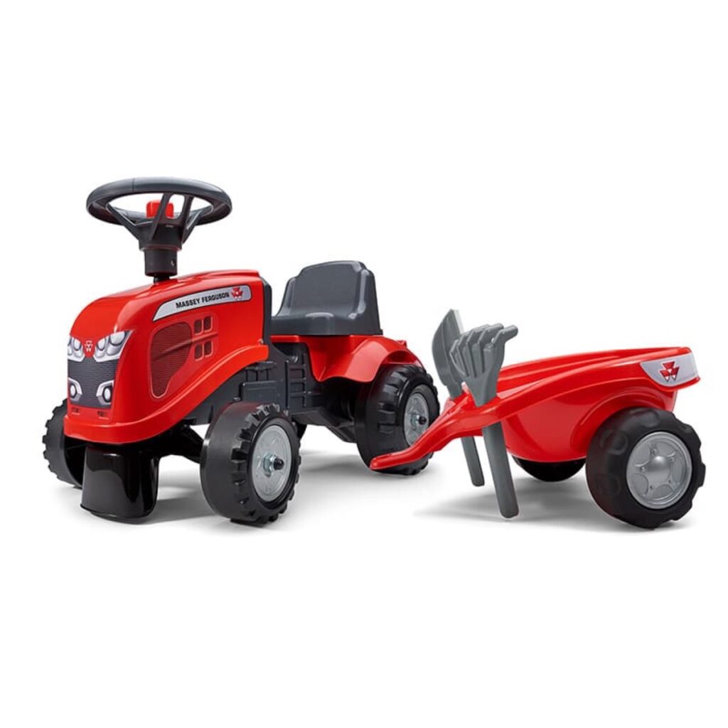 Porteur tracteur Massey Ferguson + remorque
