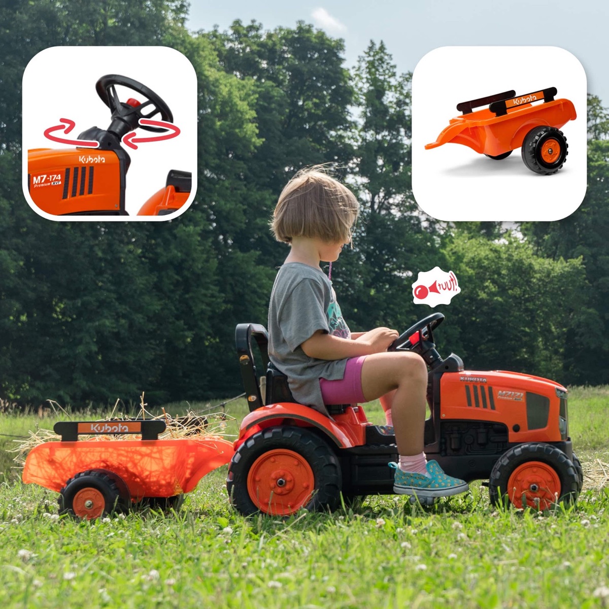 Tracteur Kubota + remorque 2-5 ans – Image 3
