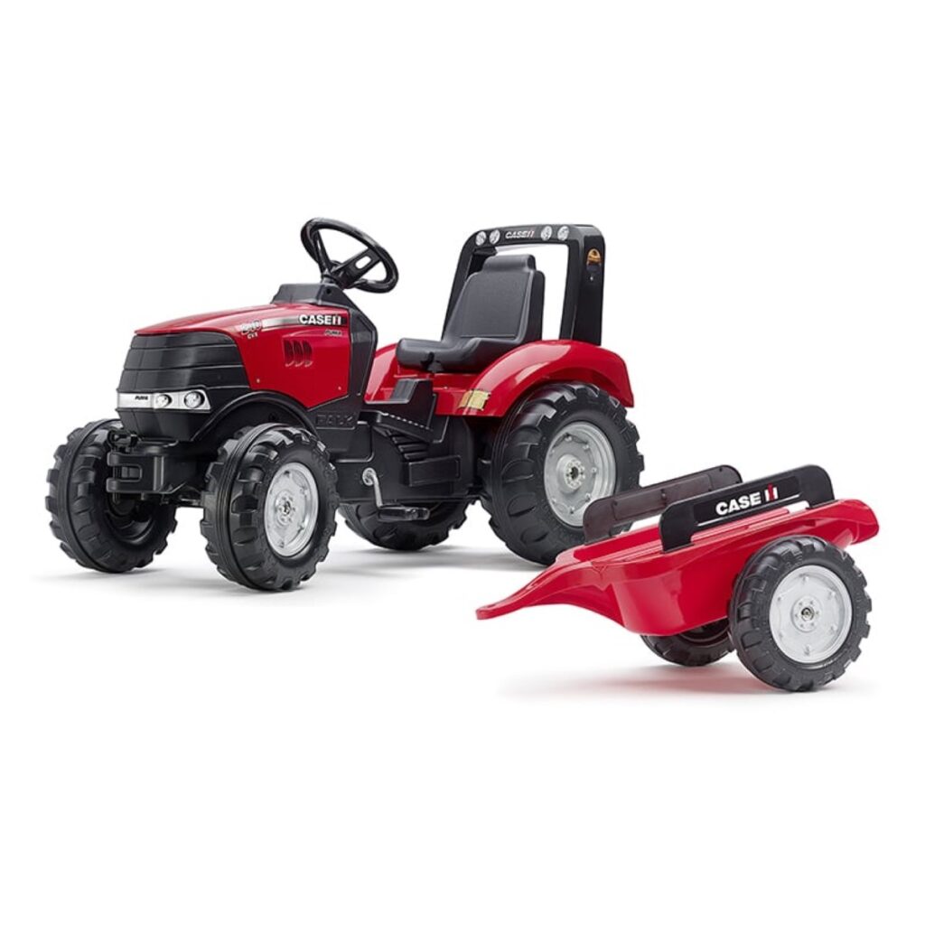 Tracteur Case IH + remorque