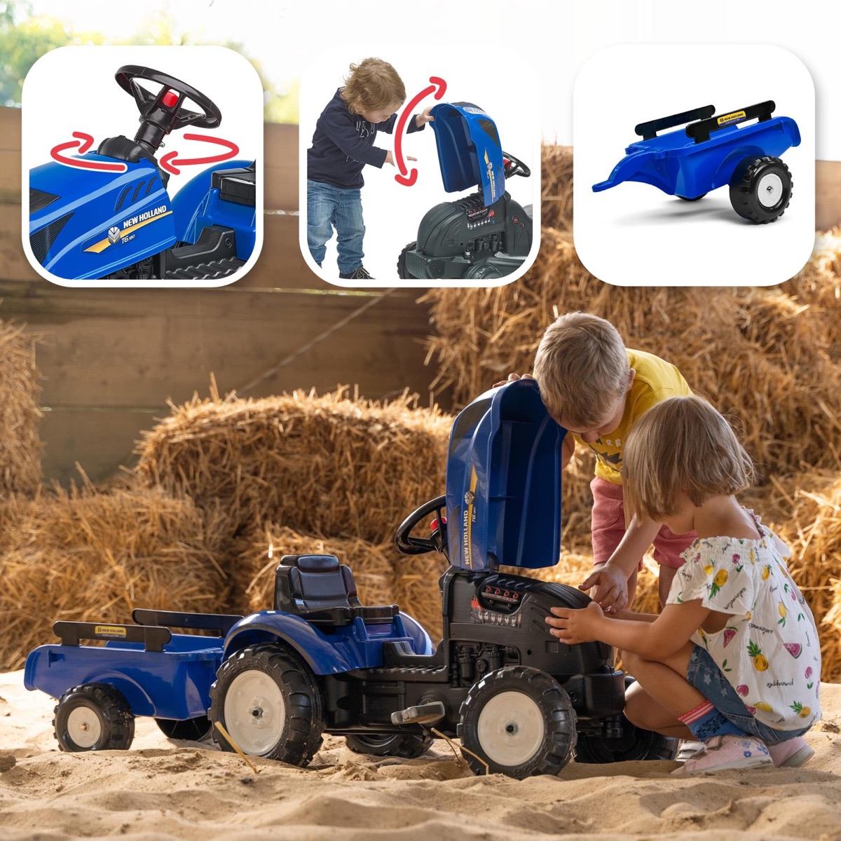 Tracteur New Holland + remorque – Image 3