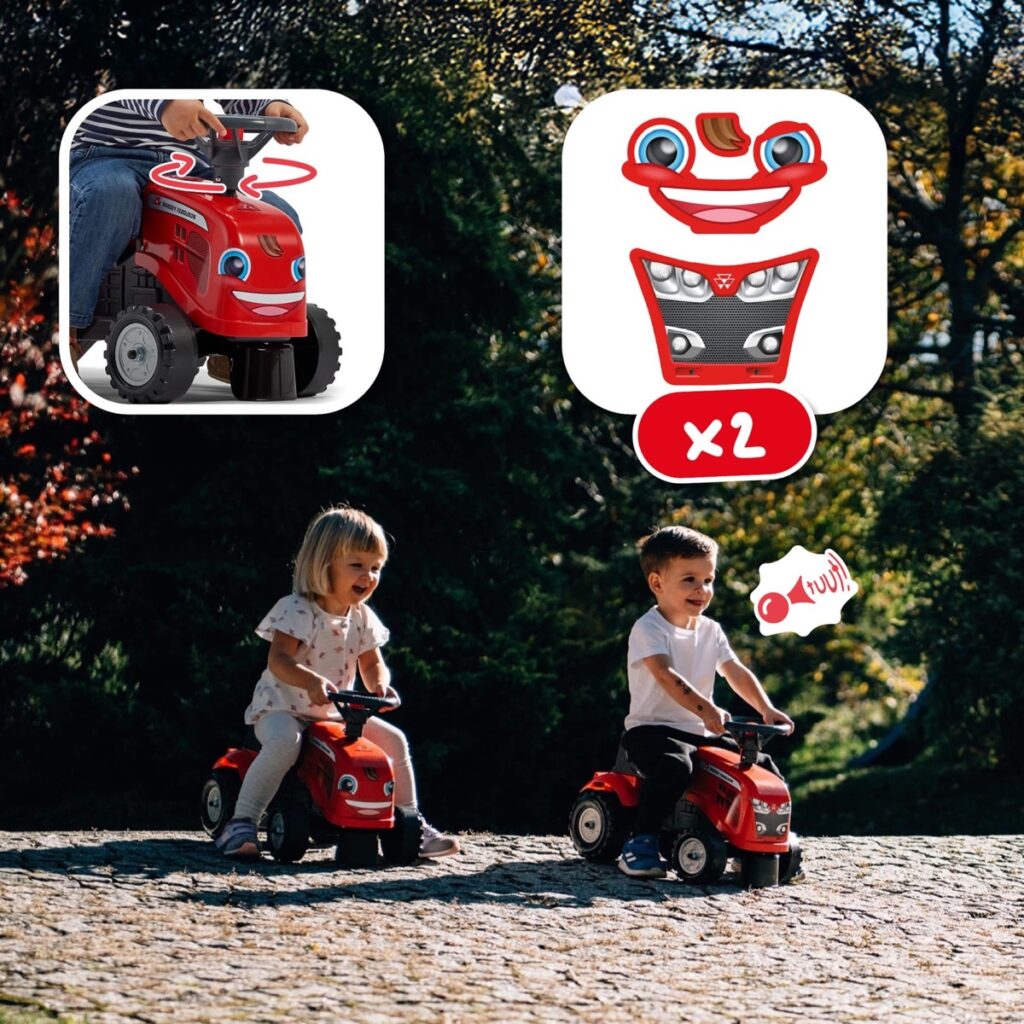 Porteur tracteur Massey Ferguson + remorque