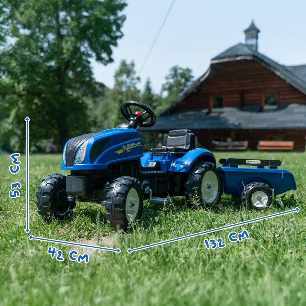 Tracteur New Holland + remorque