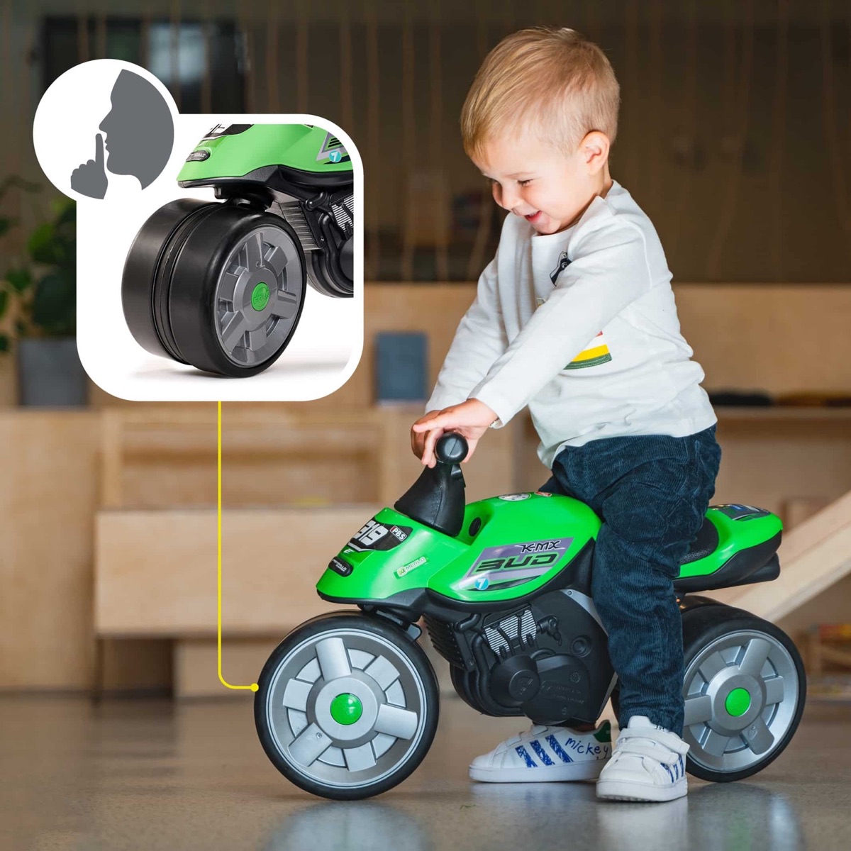 Moto draisienne Bud Racing à roues silencieuses – Image 3