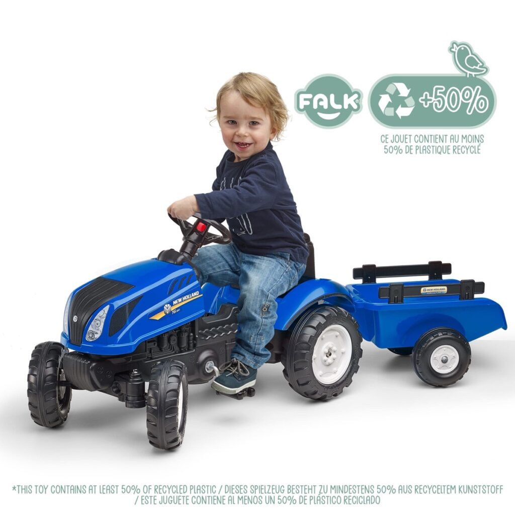 Tracteur New Holland + remorque