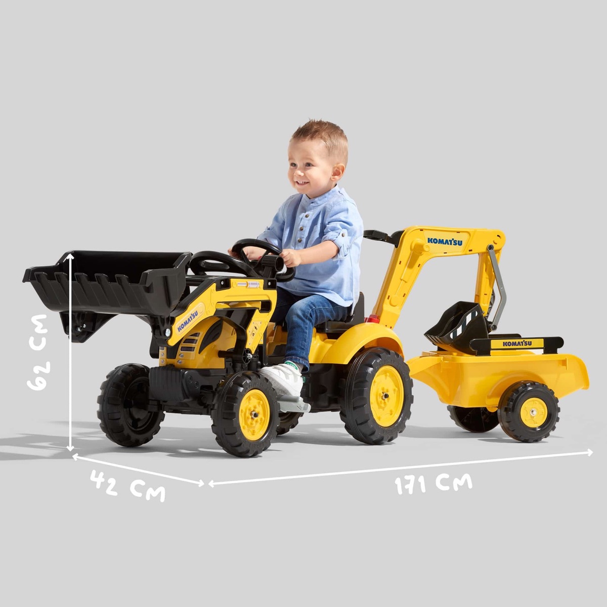 Tractopelle Komatsu + excavatrice – Image 5