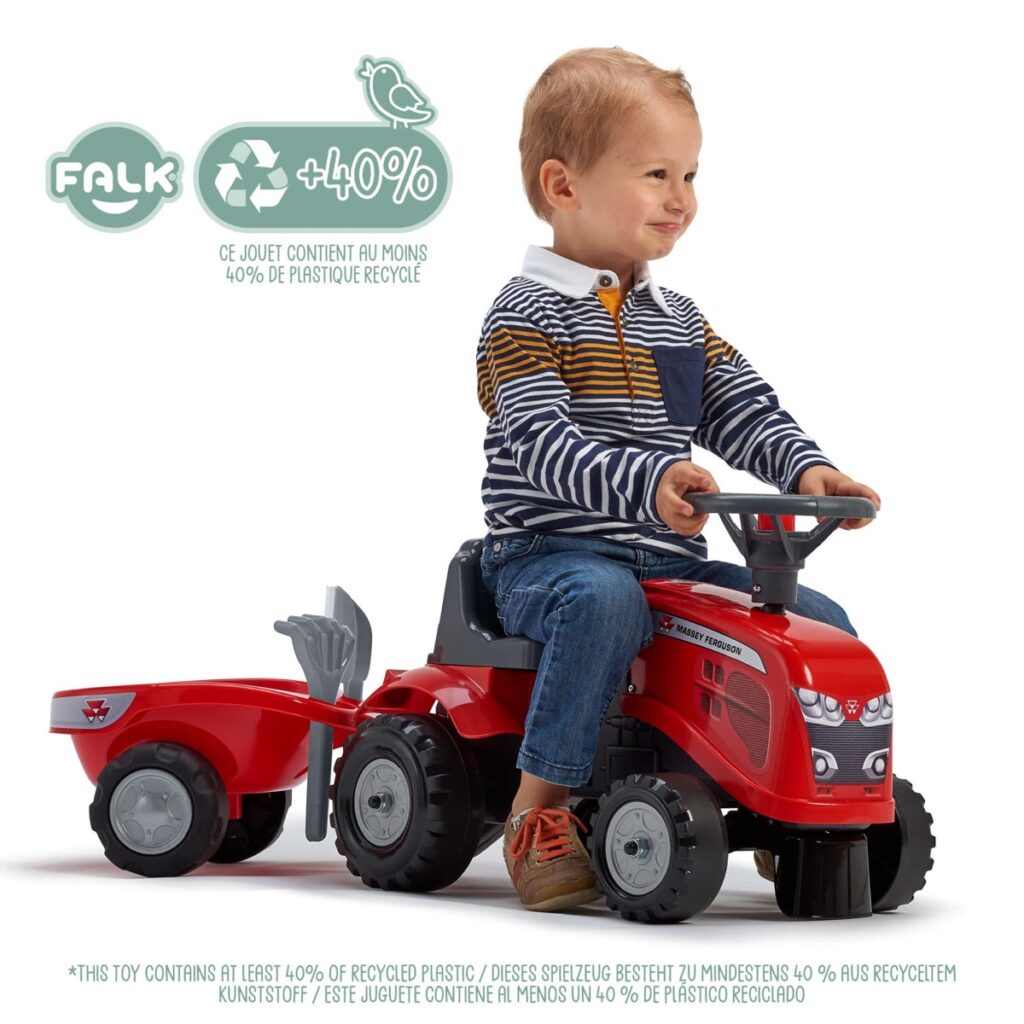 Porteur tracteur Massey Ferguson + remorque