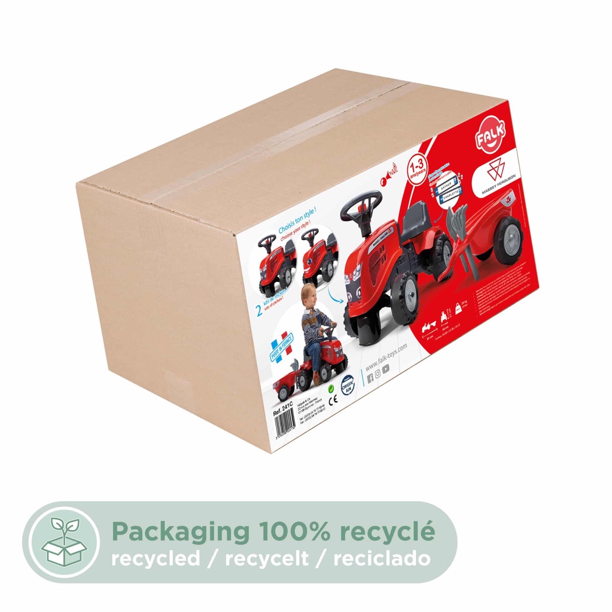 Porteur tracteur Massey Ferguson + remorque – Image 6