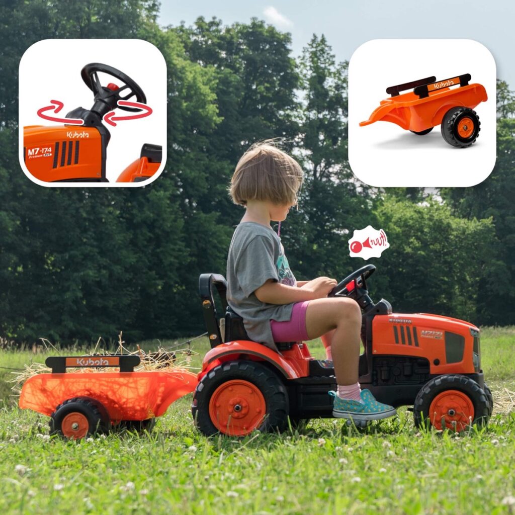 Tracteur Kubota + remorque 2-5 ans