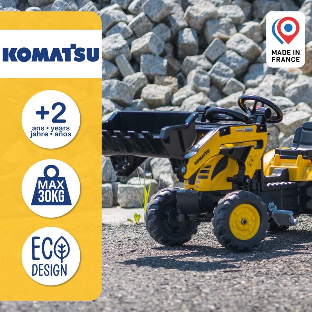 Tractopelle Komatsu + excavatrice