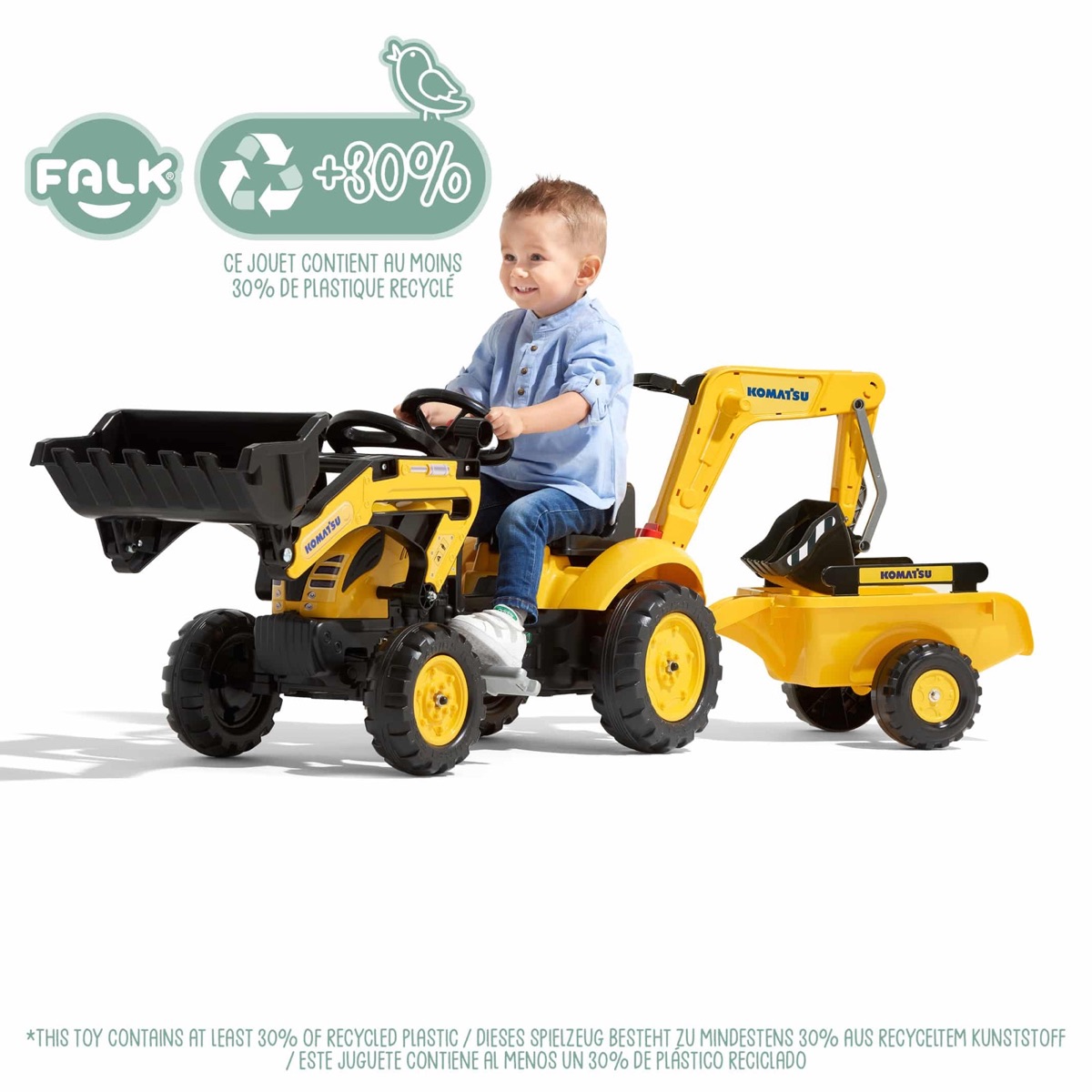 Tractopelle Komatsu + excavatrice – Image 2